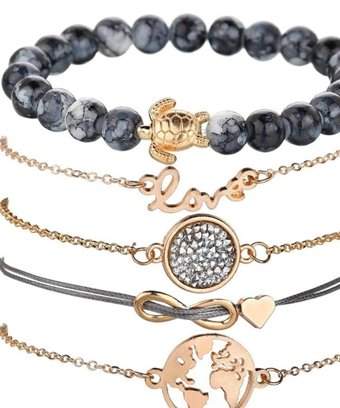 Five Different Bundles of Bracelets - Picture 7 of 8